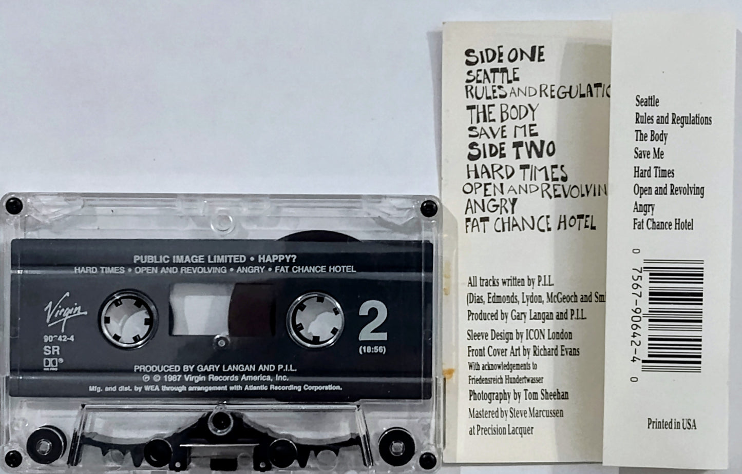 Public Image Ltd. (PiL) - “Happy?” - CASSETTE TAPE VG+/VG+