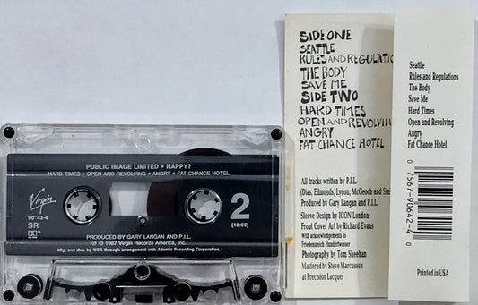Public Image Ltd. (PiL) - “Happy?” - CASSETTE TAPE VG+/VG+