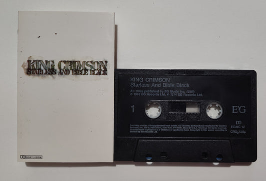 King Crimson - "Starless And Bible Black" - CASSETTE TAPE (Black shell; Chrome; DOLBY Stereo) VG+/VG+