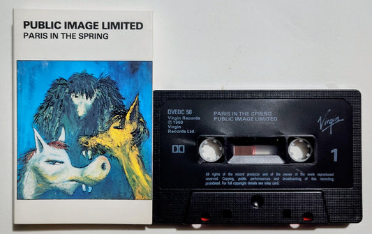 Public Image Ltd (PIL) - "Paris In Spring" - CASSETTE TAPE VG+/VG