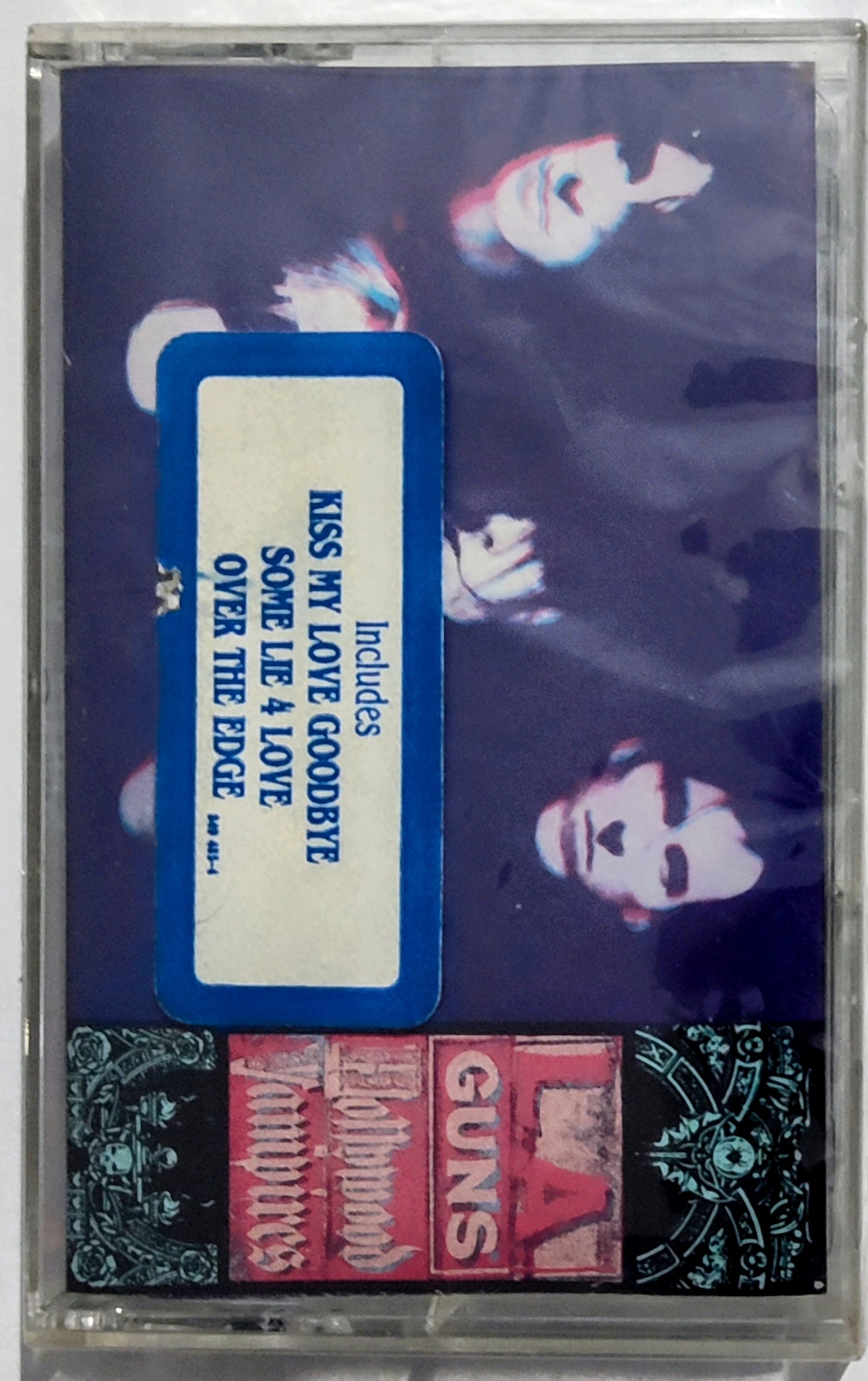 L.A. Guns - “Hollywood Vampires” - CASSETTE TAPE NM/M (Sealed with hype sticker; small crack on back of case)