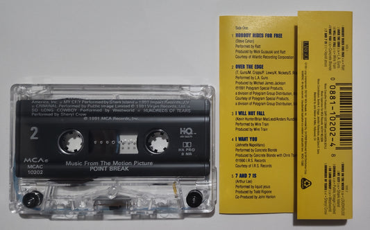 Various Artists - "Music From The Motion Picture Point Break" - CASSETTE TAPE NM/NM
