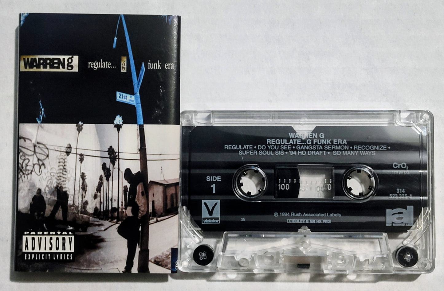 Warren G - "Regulate...G Funk Era" - CASSETTE TAPE (Chrome) VG+/VG+