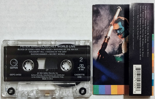 Peter Gabriel - “Secret World Live” - CASSETTE TAPE VG+/VG+