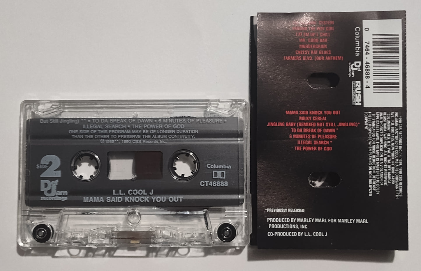 LL Cool J - "Mama Said Knock You Out" - CASSETTE TAPE (DOLBY) VG+/VG+