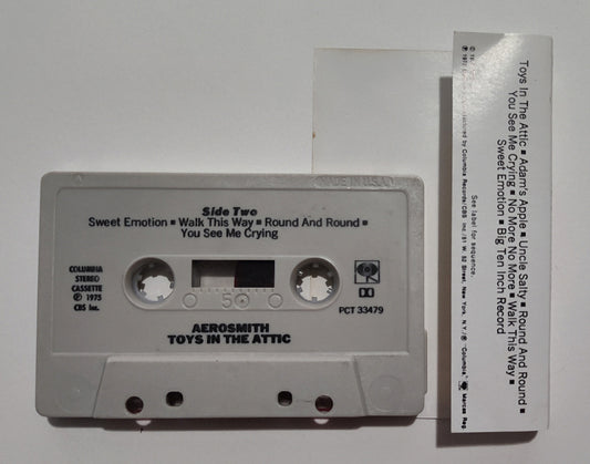 Aerosmith - "Toys In The Attic" - CASSETTE TAPE (DOLBY Stereo) VG+/VG+