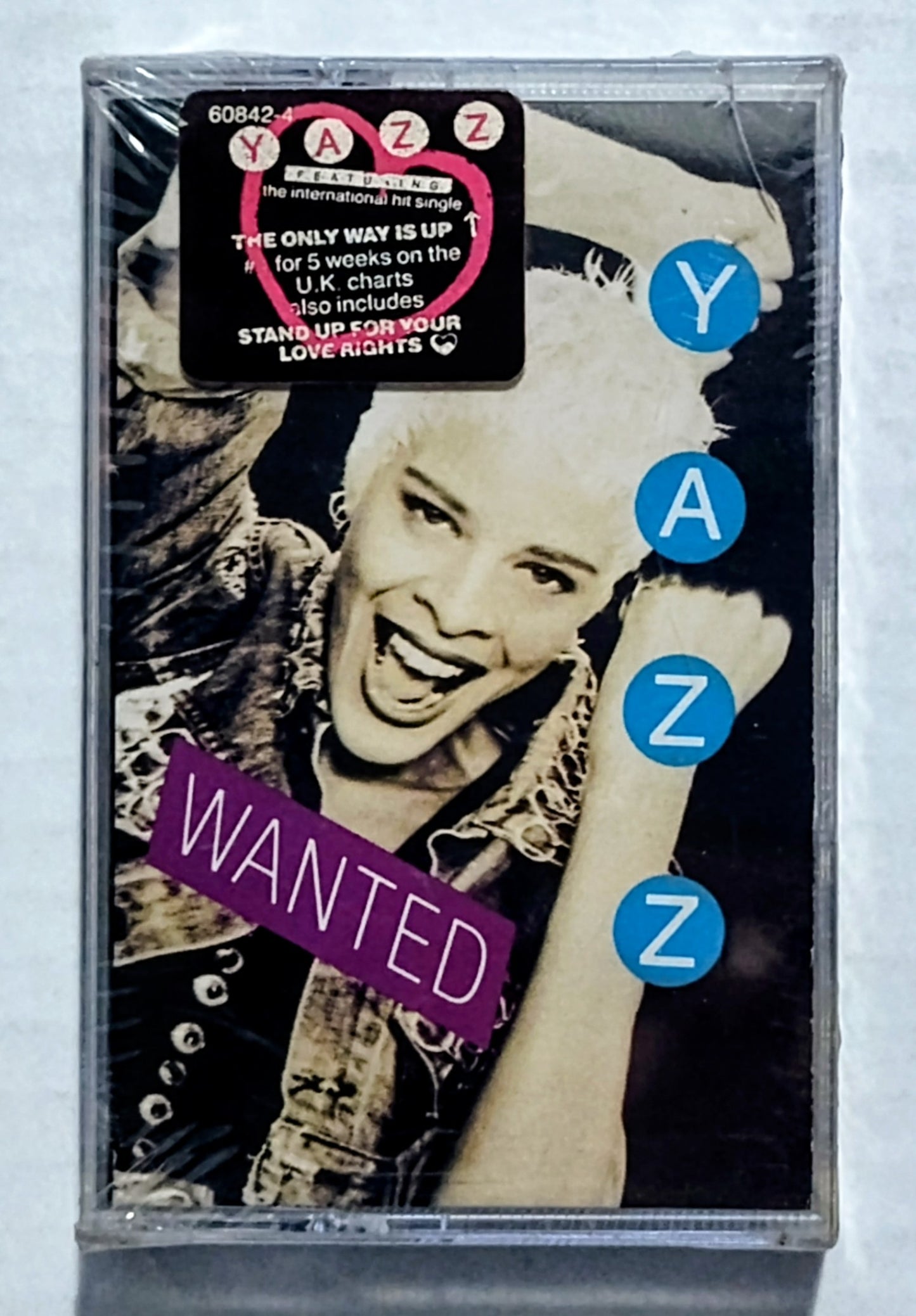 Yazz - “Wanted” - CASSETTE TAPE NM/M (Sealed with hype sticker; Small crack in cover of case)