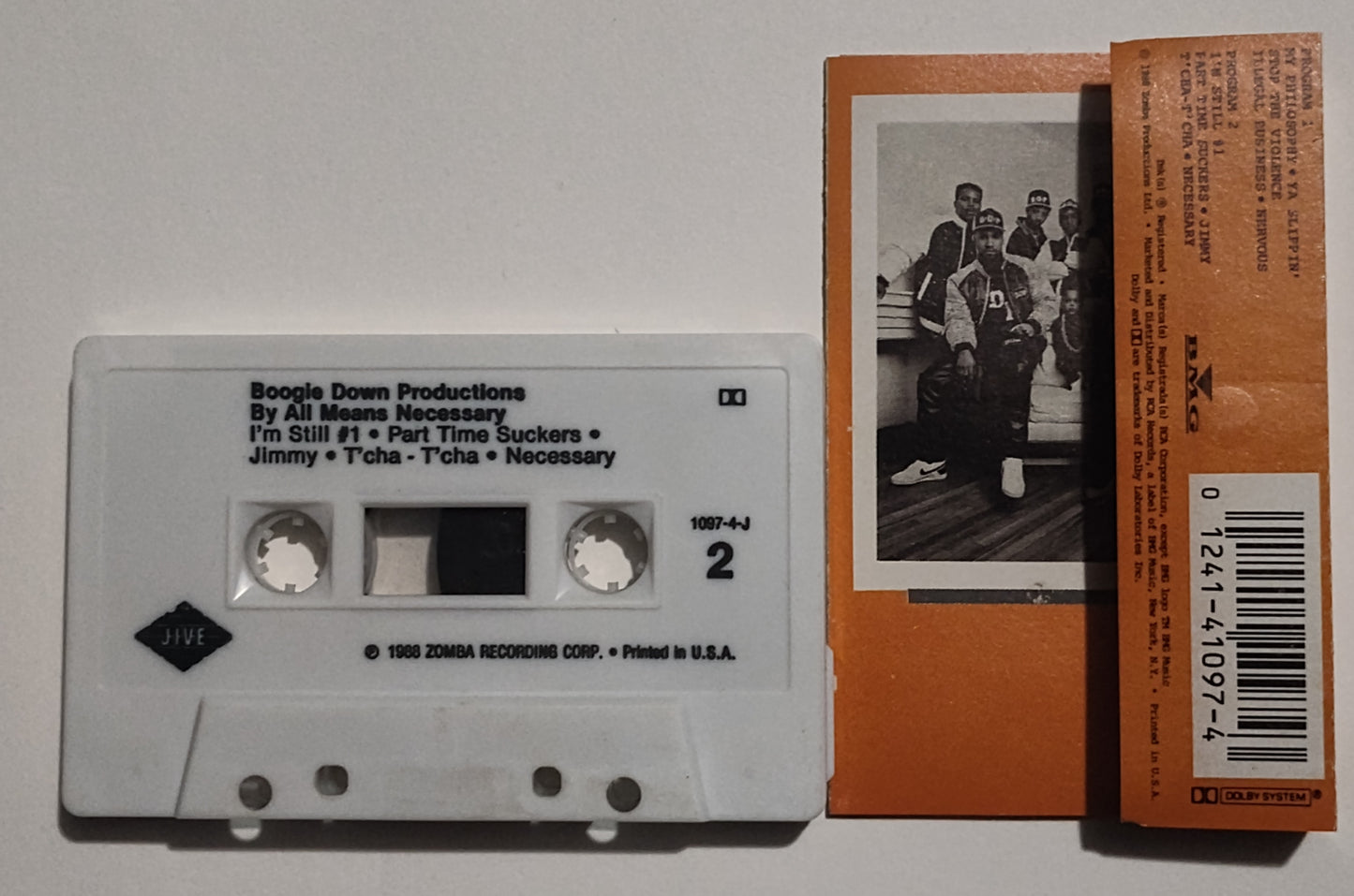 Boogie Down Productions - "By Any Means Necessary" - CASSETTE TAPE (DOLBY) VG+/VG+