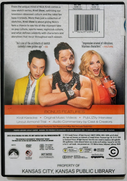 Kroll Show Seasons 1 & 2 DVD (Library Copy)