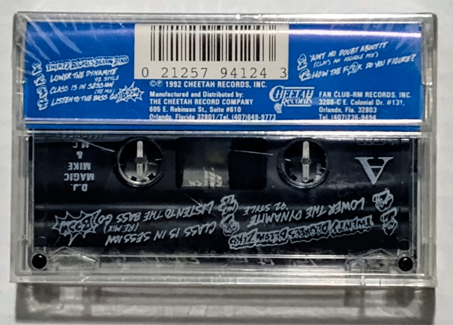 D.J. Magic Mike & M.C. Madness - “Twenty Degrees Below Zero” - CASSETTE TAPE NM/M (Sealed; 1 cm crack on back of case)