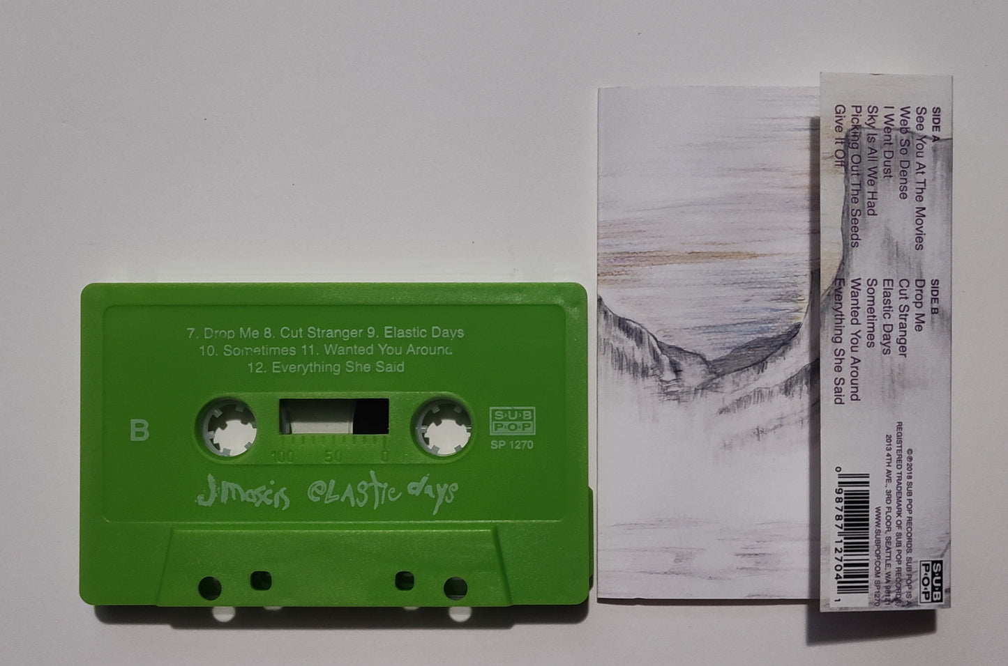 J Mascis (Dinosaur Jr) - "Elastic Days" - INDIE CASSETTE TAPE NM/NM