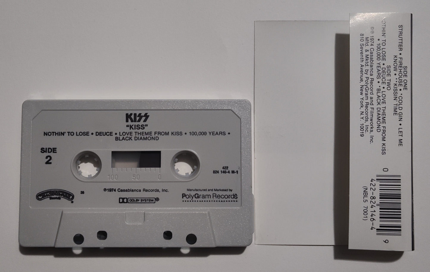 Kiss - "Kiss" - CASSETTE TAPE (DOLBY) VG+/NM