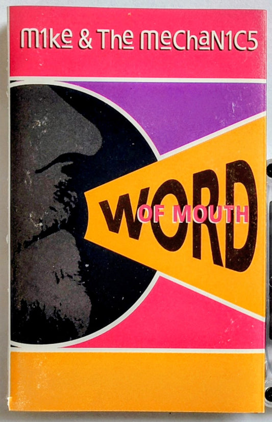 Mike & The Mechanics - “Word Of Mouth” - CASSETTE TAPE VG/VG+ (Cut thru j card spine)