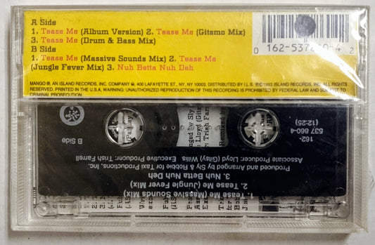 Chaka Demus & Pliers - “Tease Me” - CASSETTE TAPE (Maxi Single) M/M (Sealed)