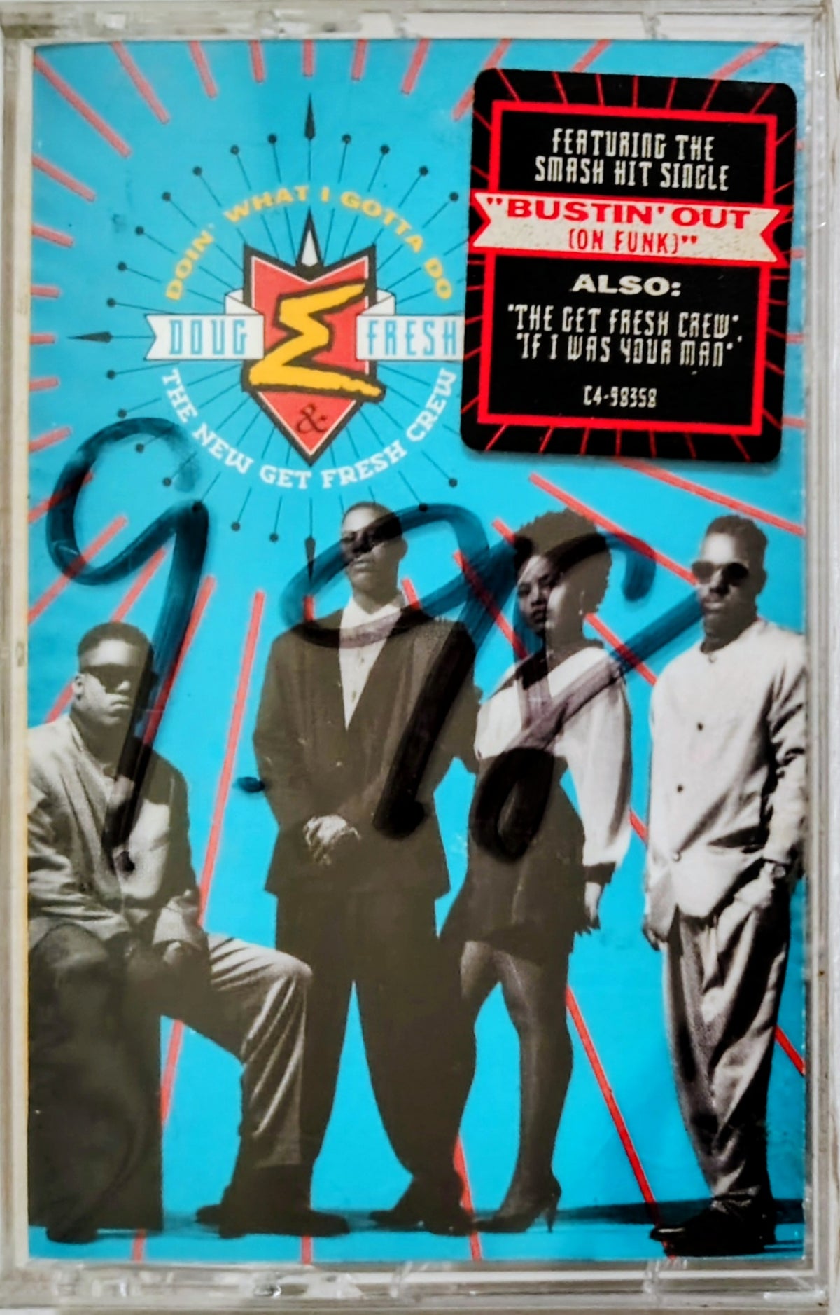 Doug E. Fresh And The New Get Fresh Crew - "Doin' What I Gotta Do" - CASSETTE TAPE NM/M (Sealed w/ hype sticker; price written on cellophane)