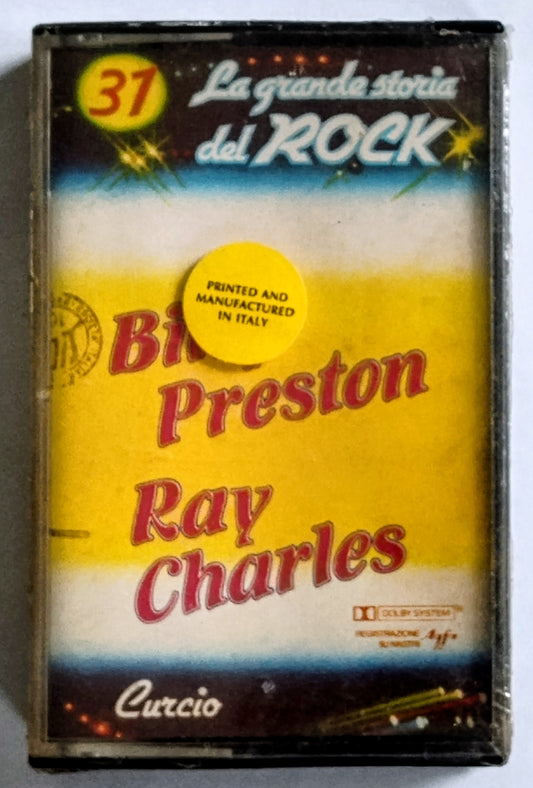 Ray Charles; Billy Preston - “La Grande Storia Del Rock (Italy Compilation)” - CASSETTE TAPE VG+/M (Sealed; shelf wear)