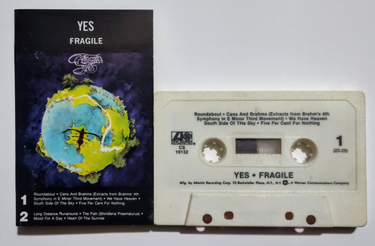 Yes - "Fragile" - CASSETTE TAPE VG/G+