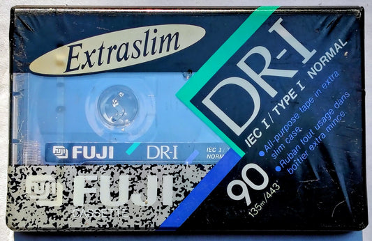Blank - Fuji DR-I Type I Normal Bias (90-Minute; Unique Vintage style; Extraslim case; Sealed)