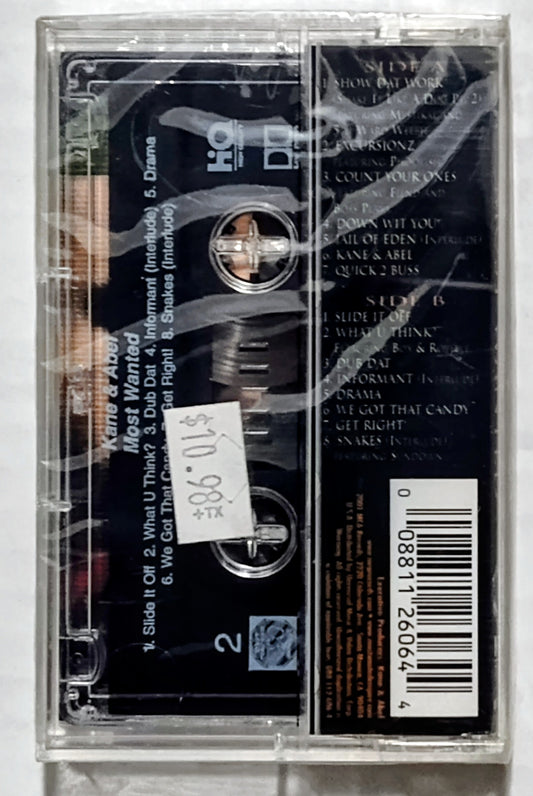 Kane & Abel - “Most Wanted” - CASSETTE TAPE M/M (Sealed)