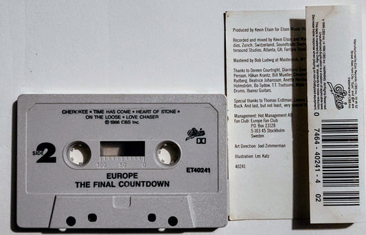 Europe - "The Final Countdown" - CASSETTE TAPE (DOLBY) VG/VG+