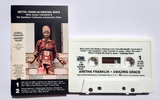 Aretha Franklin - "Amazing Grace" - CASSETTE TAPE VG+/VG+