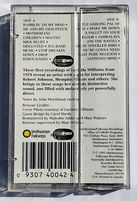 Lucinda Williams - “Ramblin’” - CASSETTE TAPE VG/VG+