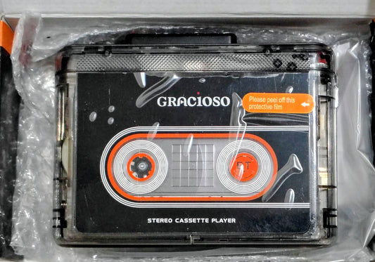 Gracioso CR 311 Bluetooth Cassette Player (Used; approx 10 Hours) + Head Cleaner (New)