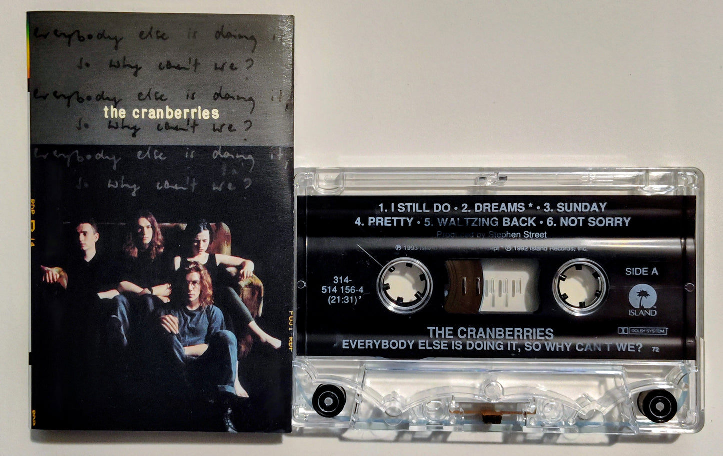 Cranberries, The - "Everybody Else Is Doing It, So Why Can't We?" - CASSETTE TAPE (DOLBY) VG+/VG+