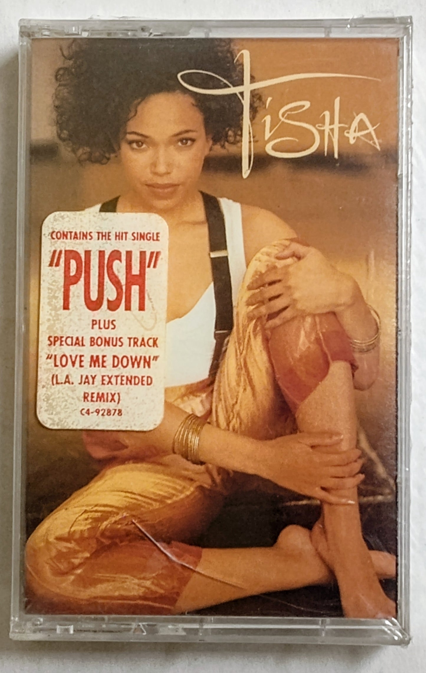 Tisha Campbell - “Tisha” - CASSETTE TAPE NM/M (Sealed with hype sticker; large crack in cover)