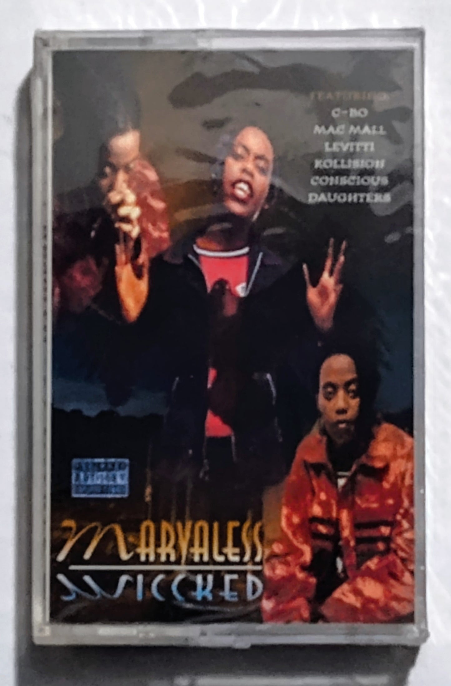 Marvaless - “Wiccked” - CASSETTE TAPE NM/M (Sealed; 2 holes in cellophane)