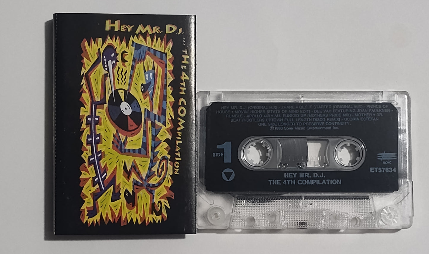 Various Artists - "Hey Mr DJ...4th Compilation" - CASSETTE TAPE VG/VG