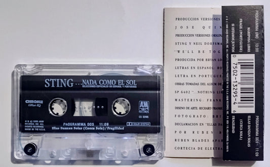 Sting - "...Nada Como El Sol" - CASSETTE TAPE (Chrome; DOLBY) VG/VG