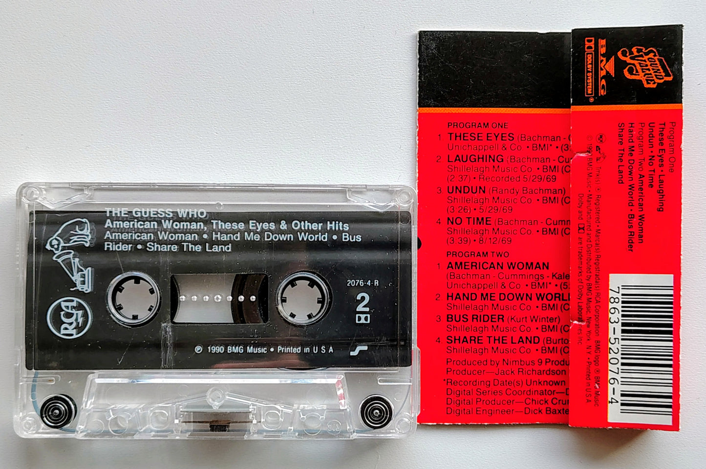 Guess Who, The - "American Woman, These Eyes & Other Hits" - CASSETTE TAPE (DOLBY) VG/VG+