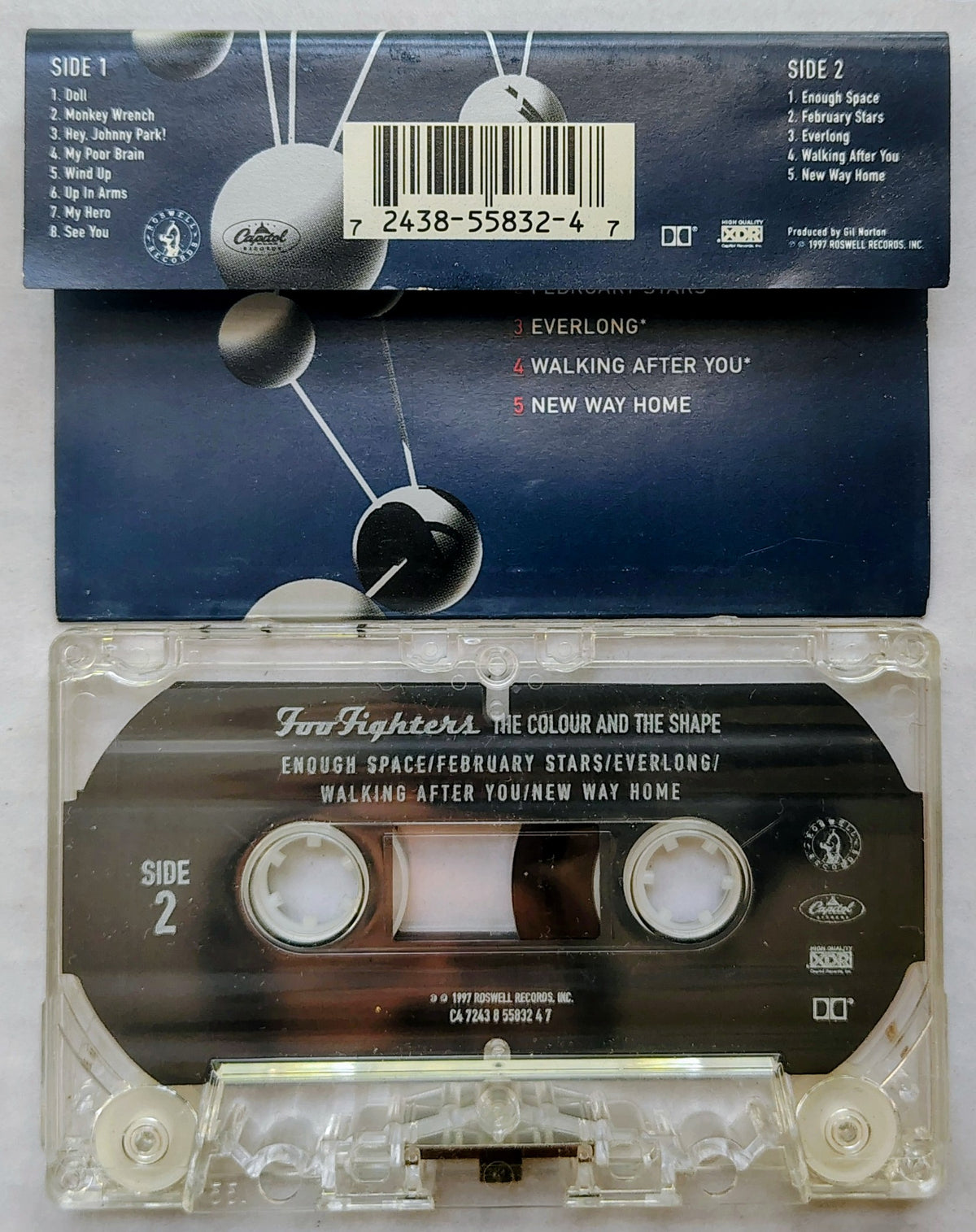 Foo Fighters - "The Colour And The Shape" - CASSETTE TAPE VG/VG *🚨*