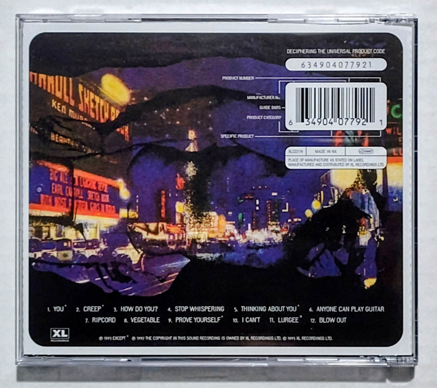 Radiohead - "Pablo Honey" - COMPACT DISC NM/NM