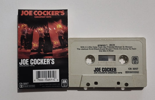 Joe Cocker - "Joe Cocker's Greatest Hits" - CASSETTE TAPE G+/VG+
