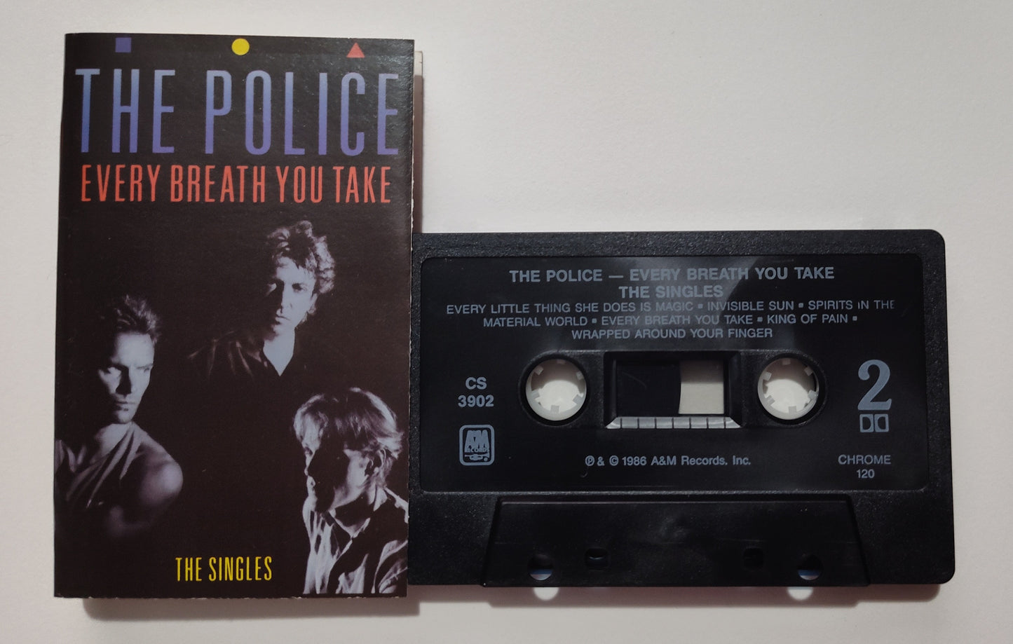 Police, The - "Every Breath You Take: The Singles" - CASSETTE TAPE (Canada; black shell;Chrome;DOLBY)VG/VG+