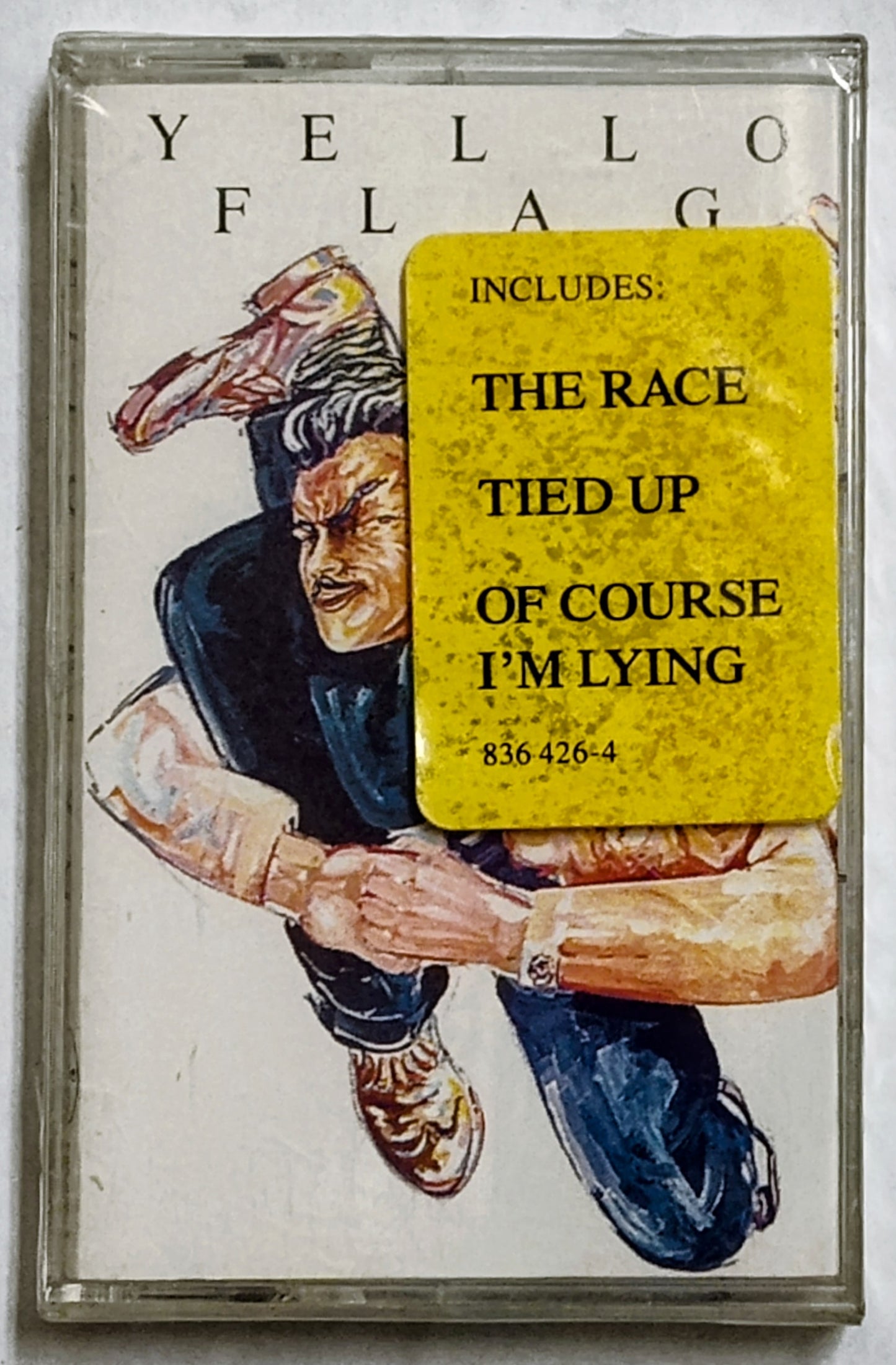 Yello - “Flag” - CASSETTE TAPE NM/M (Sealed with hype sticker; cracked back of case)