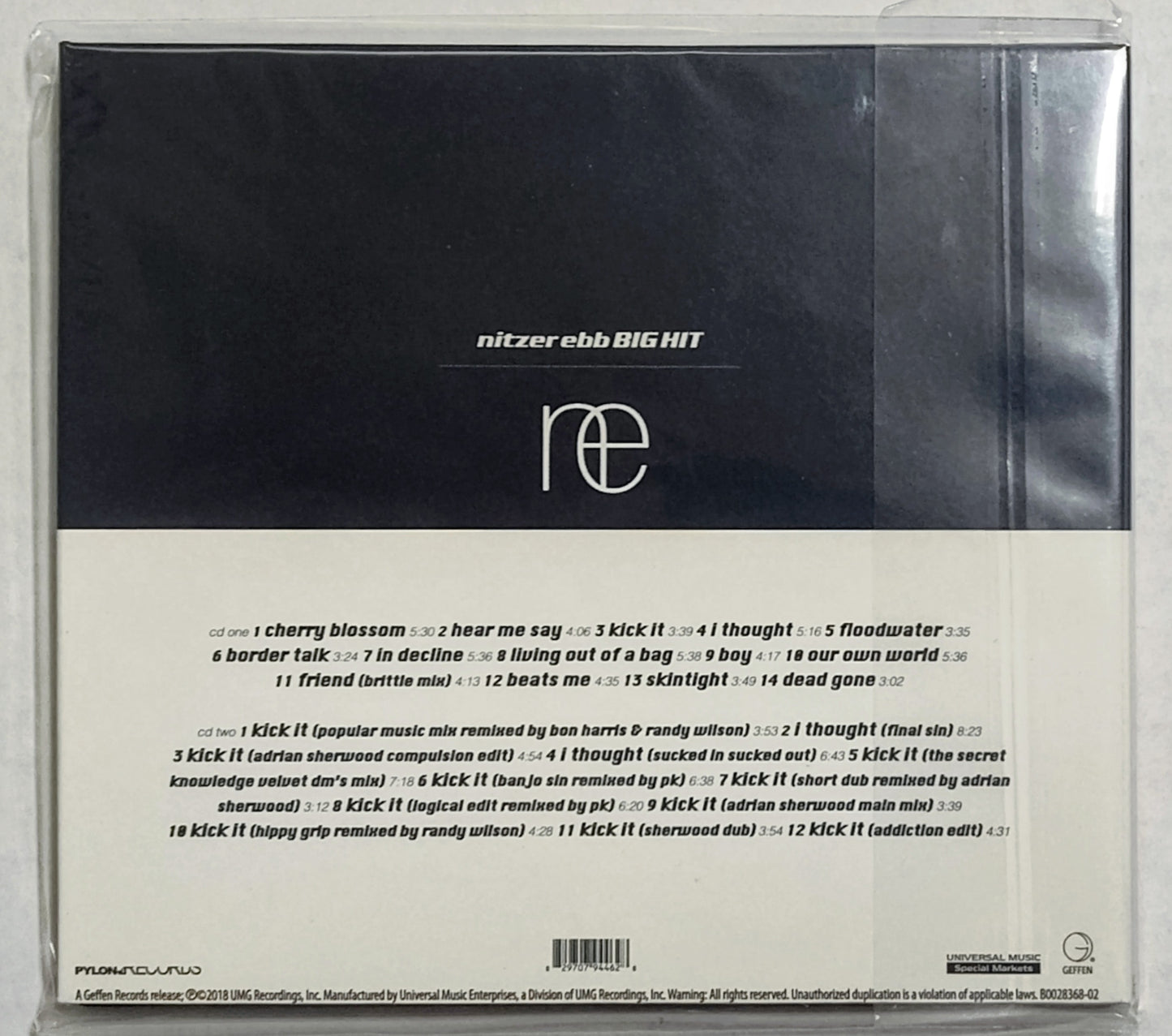 Nitzer Ebb - “Big Hit (Deluxe)” - INDIE COMPACT DISC (2x) M/M