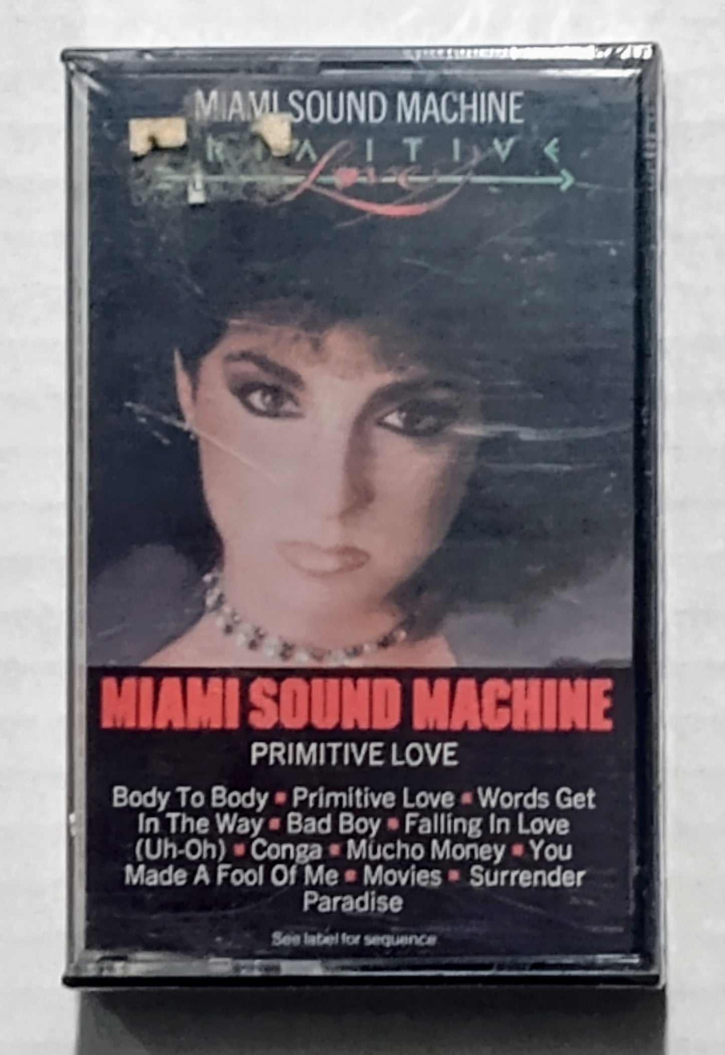 Miami Sound Machine - “Primitive Love” - CASSETTE TAPE M/M (Sealed)