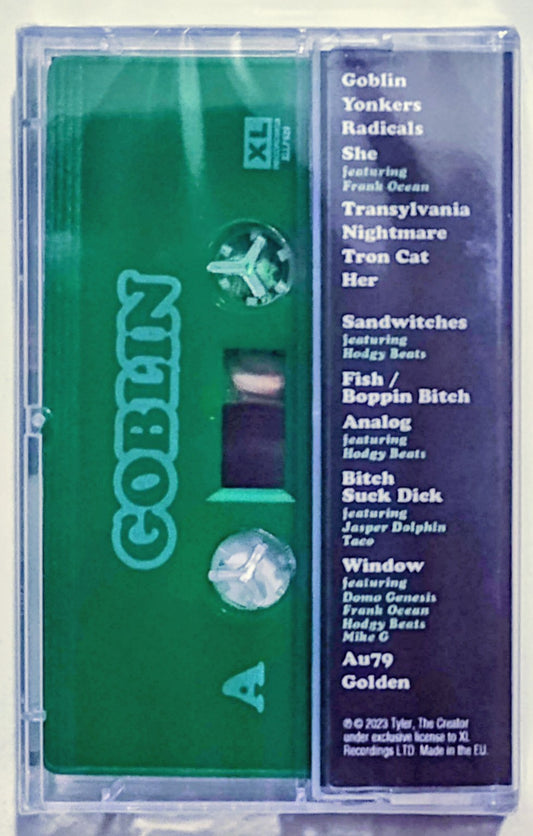 Tyler The Creator - "Goblin" - INDIE CASSETTE TAPE (Italy "Fan Club" Tape) M/M (Sealed)