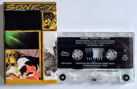 Sonic Youth - “Sister (Original)” - INDIE CASSETTE TAPE VG+/VG *🔥*