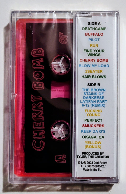 Tyler The Creator - "Cherry Bomb" - INDIE CASSETTE TAPE (Italy "Fan Club" Tape) M/M (Sealed)