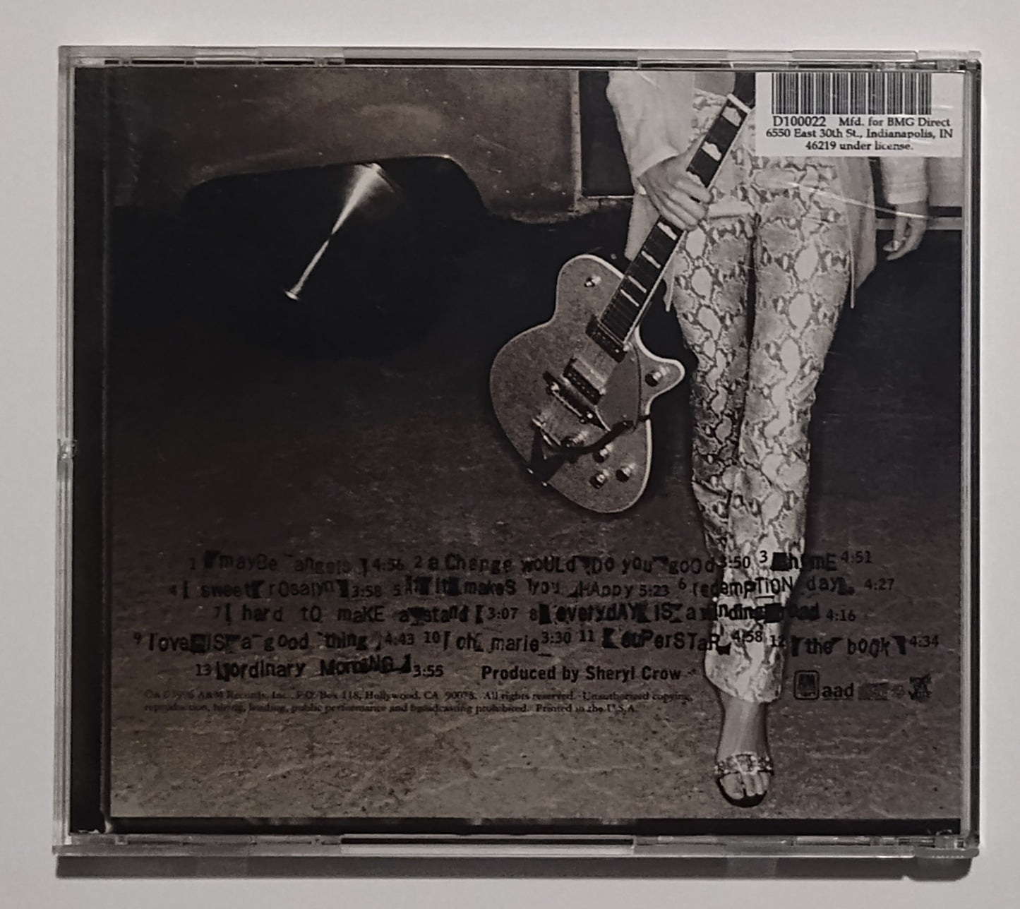Sheryl Crow - "Sheryl Crow" - COMPACT DISC VG+/G+