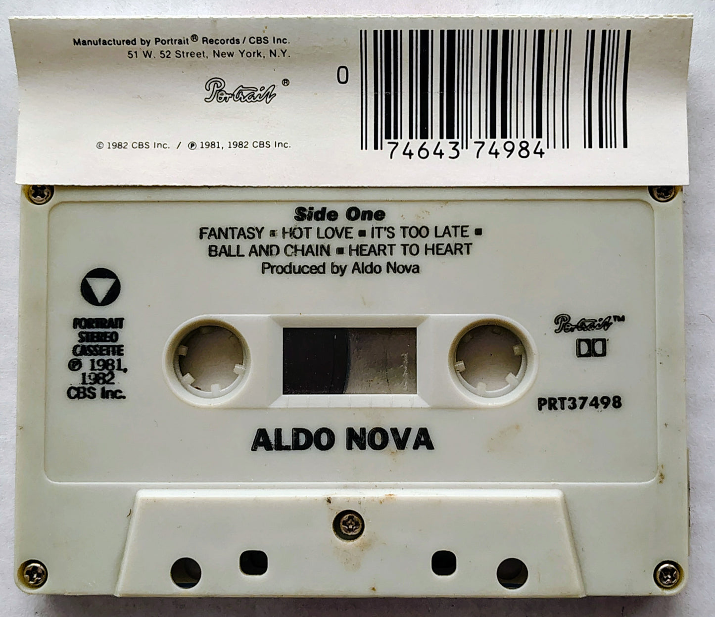 Aldo Nova - "Aldo Nova" - CASSETTE TAPE VG/VG