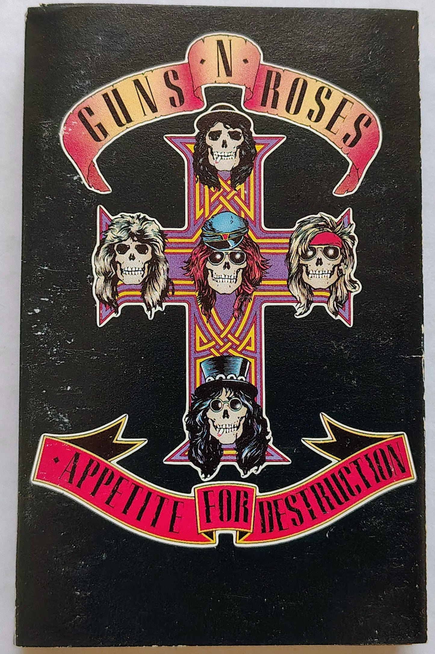 Guns N' Roses - "Appetite For Destruction"- CASSETTE TAPE VG/VG+