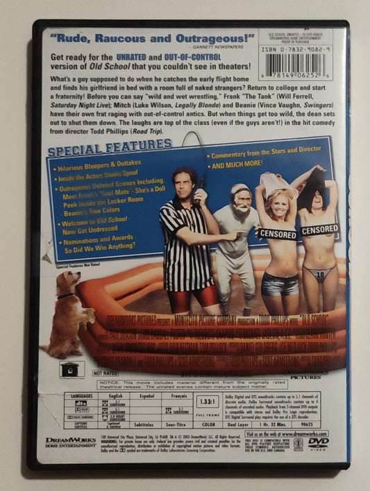 Old School - DVD VG/VG (Full screen)