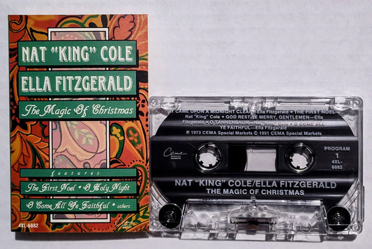 Ella Fitzgerald, Nat "King" Cole - "The Magic Of Christmas" - CASSETTE TAPE VG+/VG+