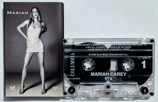 Mariah Carey - “#1’s” - CASSETTE TAPE (Indonesia) VG+/VG+
