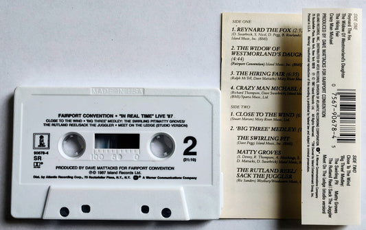 Fairport Convention - “In Real Time (Live ‘87)” - CASSETTE TAPE VG+/VG+